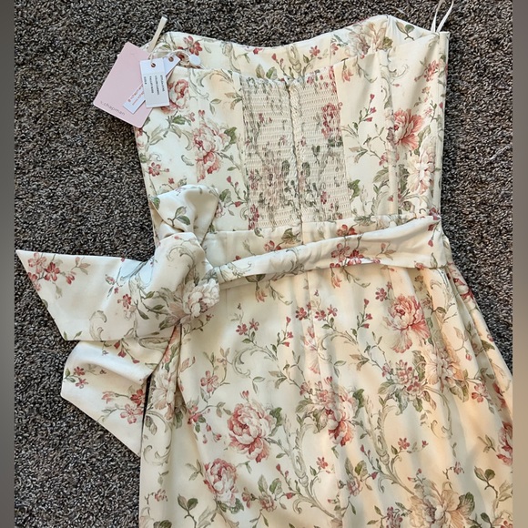 V.Chapman dress in the style June dress in Carmel valley rose size 8. - Picture 3 of 8